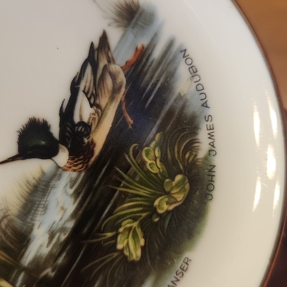 JWK Josef Kuba Bavaria Porcelain Trinket Dishes John James Audubon Duck Scenes - Picture 10 of 14